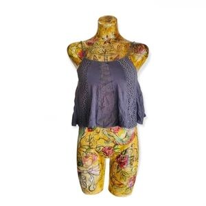 American Eagle Outfitters soft sexy rib tank crop top spaghetti straps XS